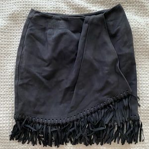 Stunning Real Leather Anne Klein Skirt